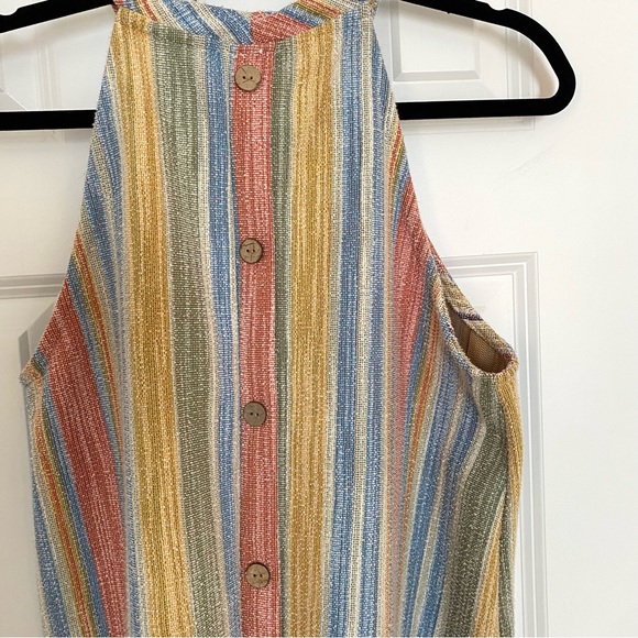 W5 Tank Top Tweed Muted Stripes Size L - Picture 5 of 7